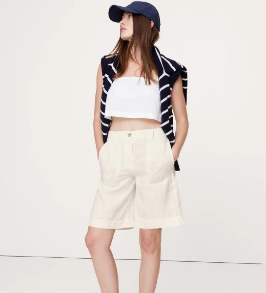  High-Rise Bermuda Shorts